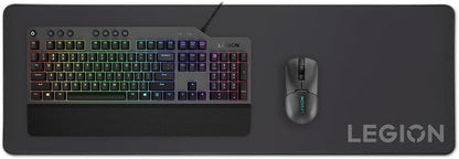 Legion Gaming XL Cloth Mouse Pad, Anti-Fray, Black